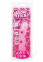 Glow Stick Heart Silicone Glow In The Dark Dildo With Suction Base - Pink